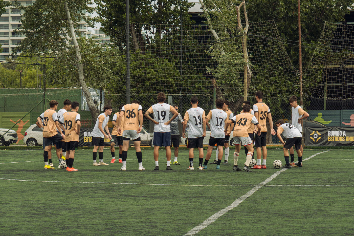 Jugadores en el showcase de Buenos Aires